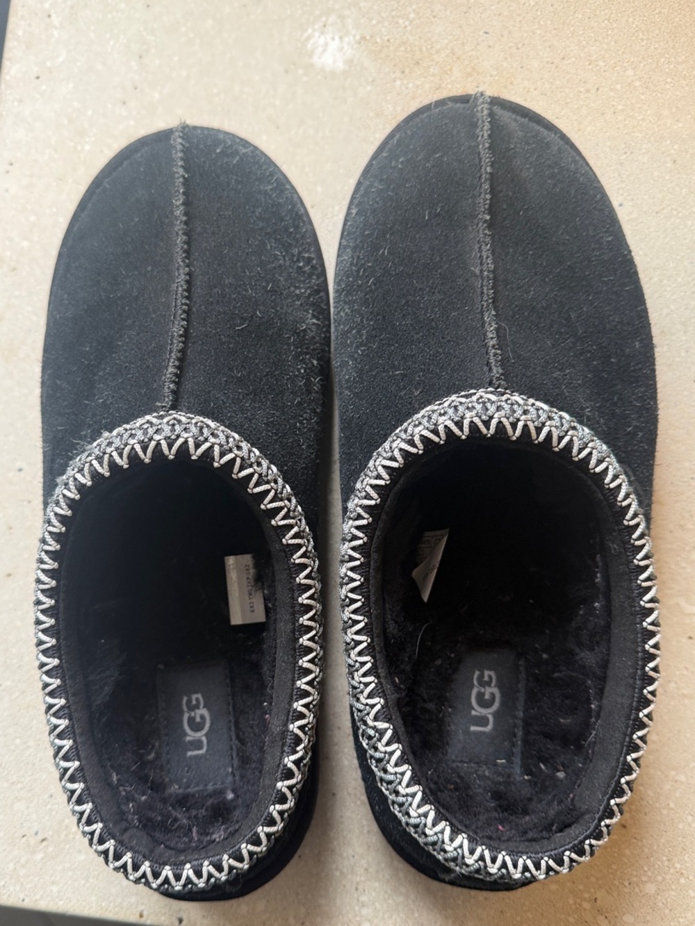 UGG Women's Black Tasman II with Contrast Stitching